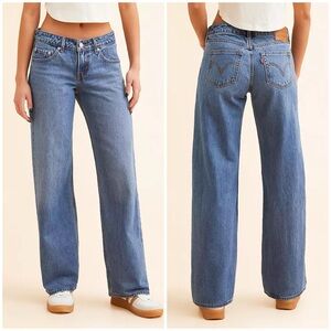 Levi's low loose jeans Real Medium Wash NWT 28